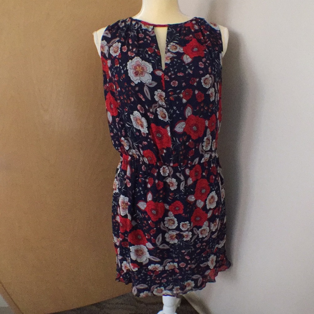 Floral silk dress